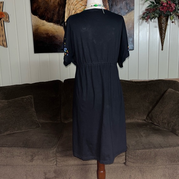 RXB~ Boho Multi-Color Beaded Size Large Dress - Picture 14 of 16